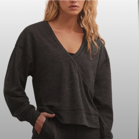 NWT Z Supply Active Grey Reversible Ultra Soft Pullover (Size M) - Picture 1 of 6